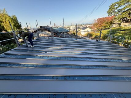 ★山陽小野田市　平屋屋根工事★